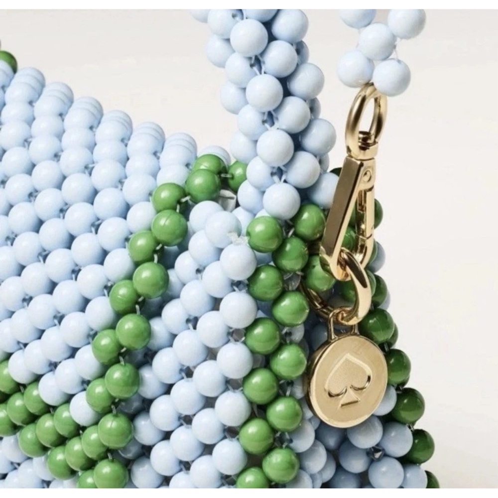 Kate Spade x Target Limited Edition Colorblock Beaded Crossbody Bag Blue Green - Picture 5 of 5